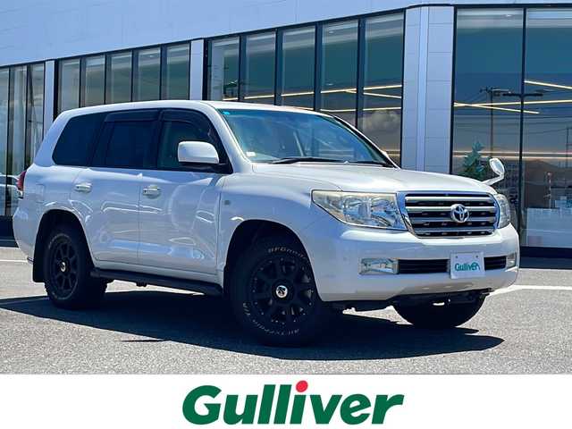 トヨタ ランドクルーザー AX 新潟県 2008(平20)年 8.6万km ホワイトパールクリスタルシャイン ４WD　/ディーラーOPナビ/〈AM／FM／DVD〉/フルセグTV/V8エンジン/LEDライト/プッシュスタート　/クルーズコントロール　/ウッドコンビハンドル　/ハーフレザーシート　/フォグランプ　/ETC　/純正アルミホイール積載/社外アルミホイール　/スペアキー