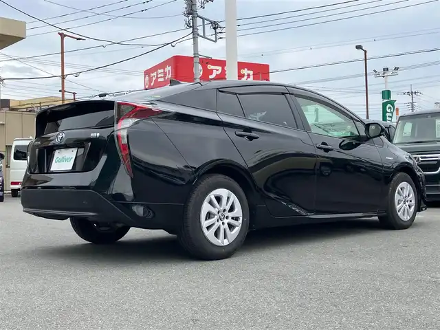 トヨタ プリウス S 静岡県 2018(平30)年 4.8万km アティチュードブラックマイカ エンジンスタートボタン/パワーステアリング/パワーウィンドウ/アイドリングストップ/スマートキー（スペアキー１本）/ETC/メモリナビ（ワンセグTV、CDチェンジャー）/バックカメラ/前後ドライブレコーダー/布系シート/純正アルミホイール/ABS/横滑り防止装置/盗難防止装置/オートライト/キセノンヘッドライト/W+サイドエアバック/カーテンエアバック/社外アルミホイール（スタッドレス）