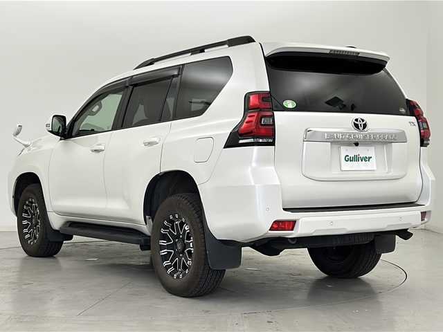 トヨタ ランドクルーザー プラド TX 宮城県 2019(令1)年 5.9万km ホワイトパールクリスタルシャイン Toyota Safety Sense /・プリクラッシュセーフティ/・レーンディパーチャーアラート/・オートマチックハイビーム/・レーダークルーズコントロール/純正7インチSDナビ/・BT.HDMI.SD.USB/バックカメラ/フルセグTV/ステアリングスイッチ/プッシュスタート/スマートキー×2/純正エンジンスターター/ビルトインETC2.0/純正ドライブレコーダー（F）/LEDヘッドライト/LEDフォグライト/純正フロアマット/社外16インチAW/ワイパーデアイサー/ダウンヒルアシスト/レザー調シートカバー/ドアバイザー