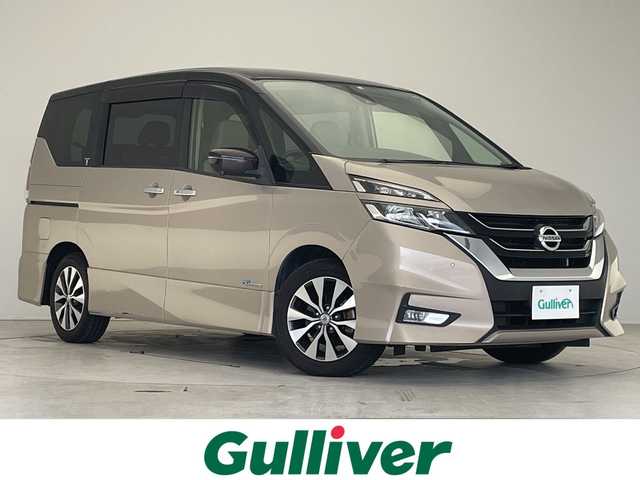 日産 セレナ ハイウェイスター 愛知県 2016(平28)年 6.6万km カシミヤグレージュ 2トーン プロパイロット/純正9インチSDナビ（地図SDカード無し）/フリップダウンモニター/全方位カメラ/両側パワースライドドア/クルーズコントロール/イージーオープン機能/コーナーセンサー/純正アルミホイール/LEDヘッドライト/インテリジェントミラー/リアオートエアコン/ETC/衝突被害軽減ブレーキ/フルセグTV/CD DVD/Bluetooth/ステアリングスイッチ/スマートキー/プッシュスタート