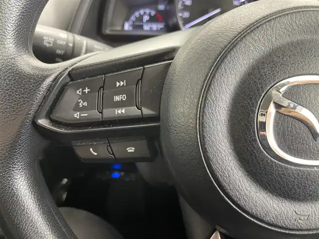 マツダ デミオ 13S 埼玉県 2018(平30)年 6.3万km ディープクリスタルブルーマイカ 純正ナビ　３６０度ビューモニター　ＢＳＭ　ＥＴＣ　前後ドライブレコーダー　スマートシティブレーキサポート　ミラー一体型ドラレコ　シートヒーター　オートライト　ＬＥＤヘッドライト　地デジフルセグ