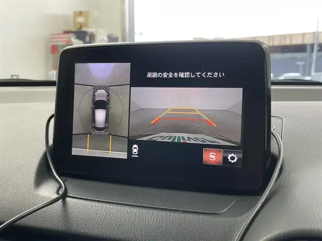 マツダ デミオ 13S 埼玉県 2018(平30)年 6.3万km ディープクリスタルブルーマイカ 純正ナビ　３６０度ビューモニター　ＢＳＭ　ＥＴＣ　前後ドライブレコーダー　スマートシティブレーキサポート　ミラー一体型ドラレコ　シートヒーター　オートライト　ＬＥＤヘッドライト　地デジフルセグ