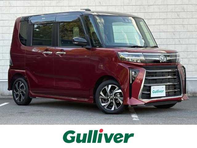 ダイハツ タント カスタム X 大阪府 2023(令5)年 1.4万km ブラックマイカメタリック/ファイアークォーツレッドメタリック 2トーン 純正ナビ/バックカメラ/フルセグ/両側パワースライドドア/スマートアシスト/シートヒーター/ハーフレザーシート/純正アルミホイール/LEDヘッドライト/プッシュスタート/スマートキー
