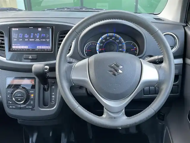 スズキ ワゴンＲ スティングレー X 香川県 2013(平25)年 9.5万km ブルーイッシュブラックパール3 エクリプス7型ナビ/・CD/DVD/・フルセグTV/・iPod接続/純正14インチアルミ/アイドリングストップ/HIDオートヘッドライト/フォグランプ/スマートキー/プッシュスタート