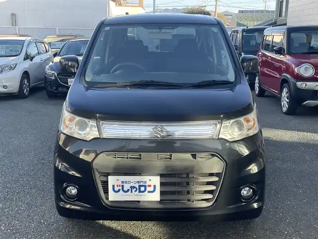 スズキ ワゴンＲ スティングレー X 愛知県 2013(平25)年 9.5万km ブルーイッシュブラックパール3 (株)IDOMが運営する【じしゃロン豊川店】の自社ローン対象車両になります。こちらは現金ご利用時の価格です。自社ローンご希望の方は別途その旨お申付け下さい。/ 社外メモリナビ/　〇 CD再生機能/　〇 フルセグTV/ ETC/ 革巻ステアリング/ フロアマット