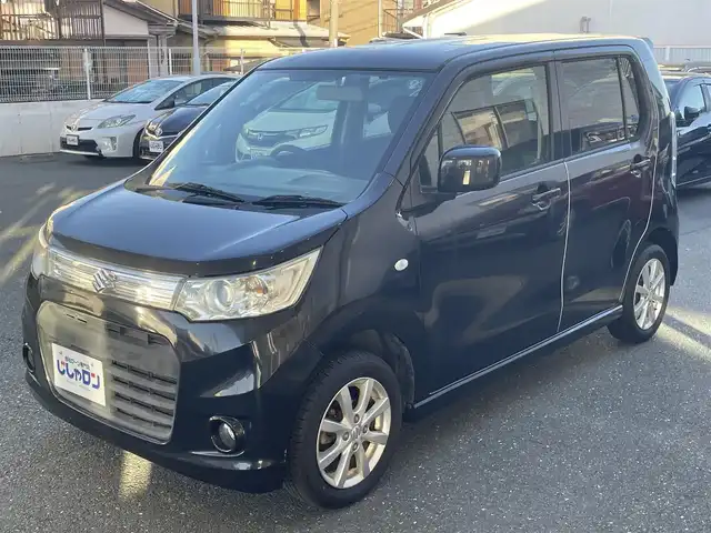 スズキ ワゴンＲ スティングレー X 愛知県 2013(平25)年 9.5万km ブルーイッシュブラックパール3 (株)IDOMが運営する【じしゃロン豊川店】の自社ローン対象車両になります。こちらは現金ご利用時の価格です。自社ローンご希望の方は別途その旨お申付け下さい。/ 社外メモリナビ/　〇 CD再生機能/　〇 フルセグTV/ ETC/ 革巻ステアリング/ フロアマット