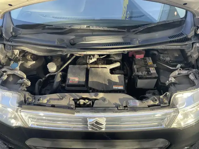 スズキ ワゴンＲ スティングレー X 愛知県 2013(平25)年 9.5万km ブルーイッシュブラックパール3 (株)IDOMが運営する【じしゃロン豊川店】の自社ローン対象車両になります。こちらは現金ご利用時の価格です。自社ローンご希望の方は別途その旨お申付け下さい。/ 社外メモリナビ/　〇 CD再生機能/　〇 フルセグTV/ ETC/ 革巻ステアリング/ フロアマット