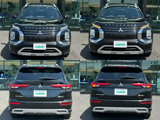 三菱 アウトランダー ＰＨＥＶ P 栃木県 2022(令4)年 4.1万km ブラックダイヤモンド 電動パノラマサンルーフ/スポーティーパッケージ/純正9インチナビ/BOSEサウンド/AppleCarPlay/AndroidAuto/Bluetoothオーディオ/フルセグTV（走行中視聴可）/ステアリングリモコン/マルチアラウンドモニター/ワイヤレス充電/三菱e-Assist/マイパイロット/レーンアシスト/ブラインドスポットモニター/ヘッドアップディスプレイ/エレクトリックテールゲート/アダプティブLEDヘッドライト/マッサージ機能付パワーシート/全席シートヒーター/ステアリングヒーター/ビルトインETC2.0/AC1500W給電