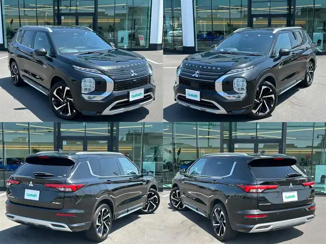 三菱 アウトランダー ＰＨＥＶ P 栃木県 2022(令4)年 4.1万km ブラックダイヤモンド 電動パノラマサンルーフ/スポーティーパッケージ/純正9インチナビ/BOSEサウンド/AppleCarPlay/AndroidAuto/Bluetoothオーディオ/フルセグTV（走行中視聴可）/ステアリングリモコン/マルチアラウンドモニター/ワイヤレス充電/三菱e-Assist/マイパイロット/レーンアシスト/ブラインドスポットモニター/ヘッドアップディスプレイ/エレクトリックテールゲート/アダプティブLEDヘッドライト/マッサージ機能付パワーシート/全席シートヒーター/ステアリングヒーター/ビルトインETC2.0/AC1500W給電