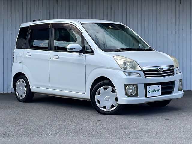 スバル ステラ カスタム R 長野県 2006(平18)年 8.7万km パール ４WD/純正CD/キーレス/保証書/取説