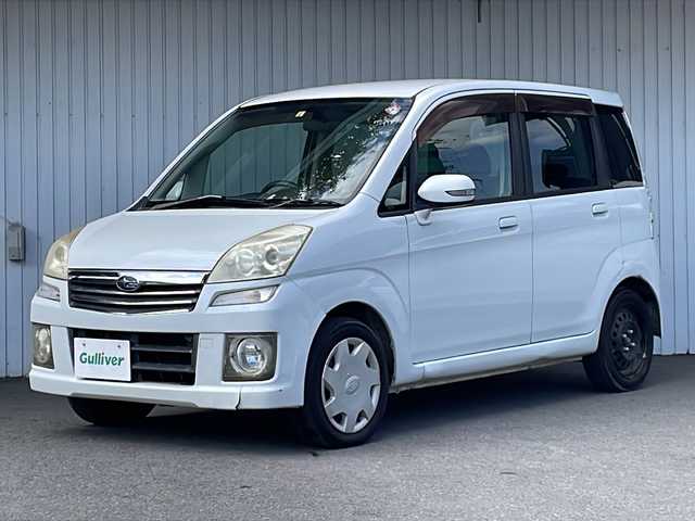 スバル ステラ カスタム R 長野県 2006(平18)年 8.7万km パール ４WD/純正CD/キーレス/保証書/取説