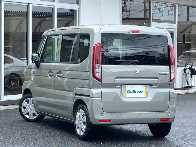 スズキ スペーシア HYBRID X 山口県 2024(令6)年 0.8万km モスグレーメタリック 全方位モニター付き/メモリーナビゲーション/デュアルセンサーブレーキサポートII/フロアマット/フロントシートヒーター/オートライト/スマートキー/エンジンプッシュスタート/両側パワースライド/ETC