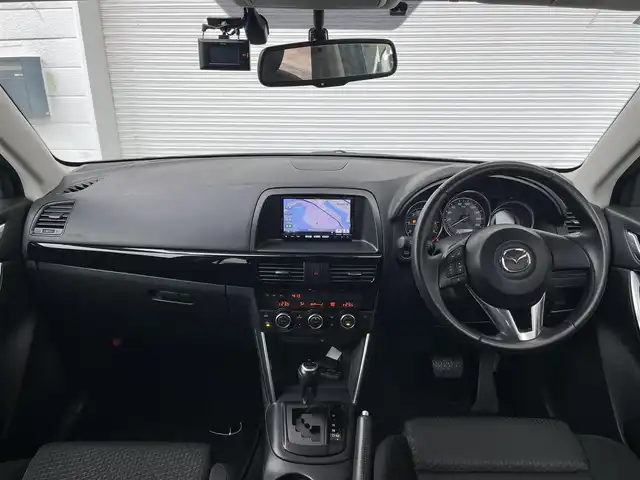 マツダ ＣＸ－５ XD 高知県 2012(平24)年 4万km ブラック 純正ナビ/　Bluetooth/フルセグ/　CD/DVD/AM/FM/バックカメラ/ターボ/ドライブレコーダー/ビルトインETC/純正フロアマット/純正17インチアルミホイール/オートライト/アイドリングストップ/プッシュスタート/スマートキー/スペアキー/MTモード付AT/AFS/横滑り防止装置/盗難防止装置/取扱説明書