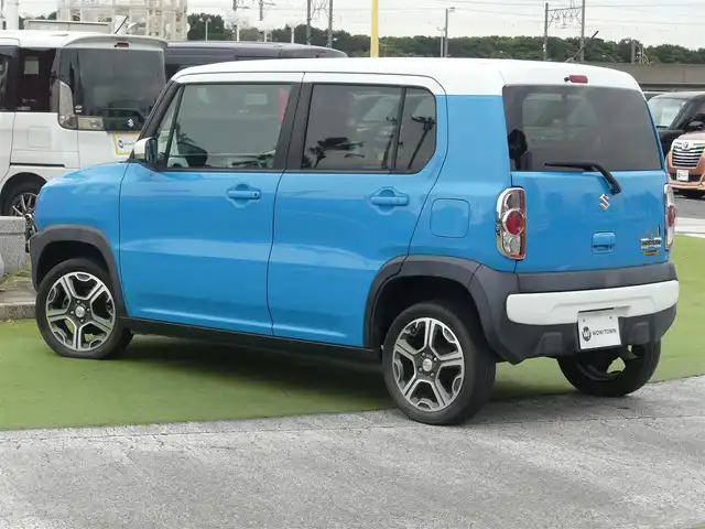 スズキ ハスラー X ターボ 千葉県 2014(平26)年 8万km サマーブルーM スズキセーフティサポート/アイドリングストップ/社外メモリーナビ/地デジTV/【DVD/CD再生機能　Bluetooth接続】/バックカメラ/ドライブレコーダー/革巻きステアリング/ETC/HIDヘッドライト/フォグライト/ウインカーミラー/携帯リモコン