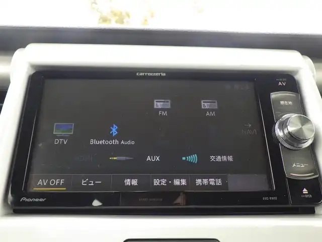 スズキ ハスラー X ターボ 千葉県 2014(平26)年 8万km サマーブルーM スズキセーフティサポート/アイドリングストップ/社外メモリーナビ/地デジTV/【DVD/CD再生機能　Bluetooth接続】/バックカメラ/ドライブレコーダー/革巻きステアリング/ETC/HIDヘッドライト/フォグライト/ウインカーミラー/携帯リモコン