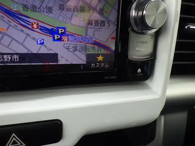 スズキ ハスラー X ターボ 千葉県 2014(平26)年 8万km サマーブルーM スズキセーフティサポート/アイドリングストップ/社外メモリーナビ/地デジTV/【DVD/CD再生機能　Bluetooth接続】/バックカメラ/ドライブレコーダー/革巻きステアリング/ETC/HIDヘッドライト/フォグライト/ウインカーミラー/携帯リモコン