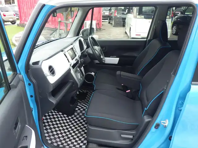 スズキ ハスラー X ターボ 千葉県 2014(平26)年 8万km サマーブルーM スズキセーフティサポート/アイドリングストップ/社外メモリーナビ/地デジTV/【DVD/CD再生機能　Bluetooth接続】/バックカメラ/ドライブレコーダー/革巻きステアリング/ETC/HIDヘッドライト/フォグライト/ウインカーミラー/携帯リモコン