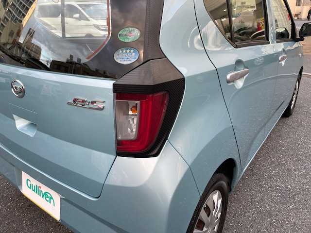 ダイハツ ミラ イース L 埼玉県 2017(平29)年 3.1万km スカイブルーメタリック 登録時30539km/社外ナビ/　・CD/ワンセグTV/アイドリングストップ/前後ドライブレコーダー/リアスポイラー/TRC/CVT/横滑り防止/フロアマット/取扱説明書