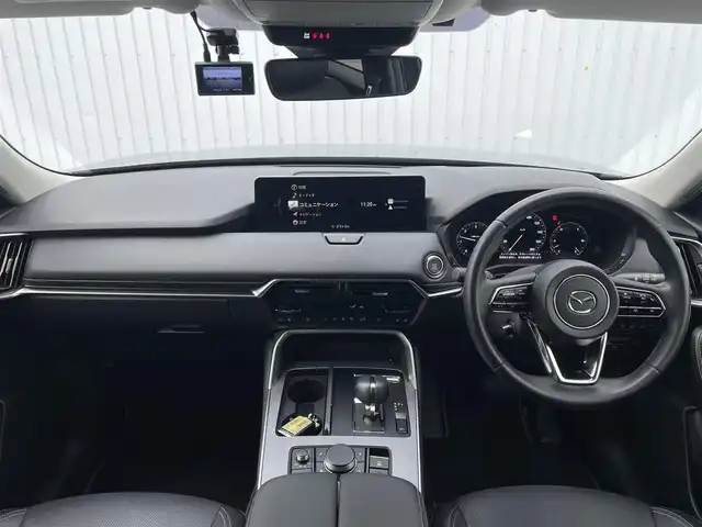 マツダ ＣＸ－６０ XD Lパッケージ 滋賀県 2023(令5)年 1.9万km ジェットブラックマイカ 純正ディスプレイオーディオ/・AM/FM/・HDMI/・Bluetooth/・AppleCarPlay/・AndroidAuto/360°ビューモニター/ステアリングスイッチ/革巻きステアリング/ステアリングスイッチ/ステアリングヒーター/置くだけ充電/前方ドライブレコーダー/ETC/全席シートヒーター/前席パワーシート/運転席メモリシート/前後進スマートブレーキサポート/前後進誤発進抑制/レーンキープアシスト/ロードキープアシスト/側方危険回避/前側方接近検知/後側方接近検知/ブラインドスポットモニタリング/降車時警告/ドライバー異常検知/アダプティブクルーズコントロール/オートリトラミラー/スマートキー×2/純正20インチアルミホイール