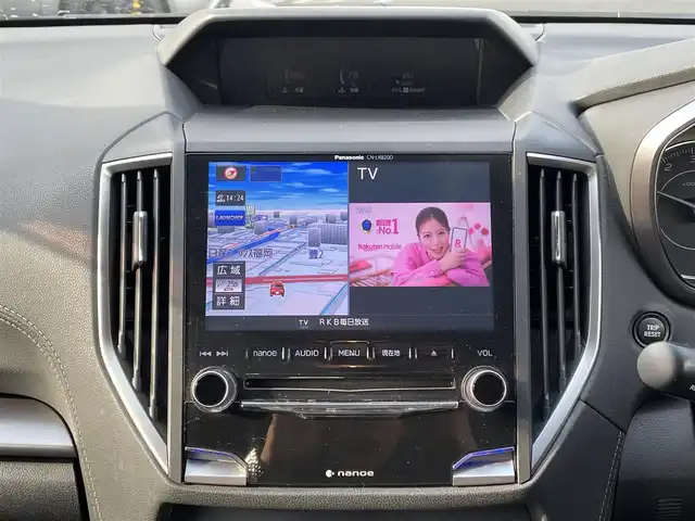 スバル インプレッサ スポーツ 2．0i－L アイサイト 福岡県 2017(平29)年 10.8万km ピュアレッド ワンオーナー/社外ナビ/（Panasonic:CN-LR820D）/Bluetooth対応/フルセグTV/CD/DVD/FM/AM/バックカメラ/レーダークルーズコントロール/パドルシフト/ドアバイザー/プッシュスタート/純正フロアマット/純正アルミホイール/保証書/取扱説明書/スペアキー/スマートキー