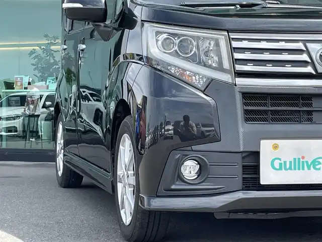 ダイハツ ムーヴ カスタム X SA 東京都 2015(平27)年 9.7万km ブラックマイカメタリック 衝突軽減ブレーキ/サイバーナビ（AVIC-ZH0777）/バックカメラ/前後方ドライブレコーダー/ＥＴＣ/ＬＥＤヘッドライト/純正アルミホイール/横滑り防止装置/アイドリングストップ/プッシュスタート