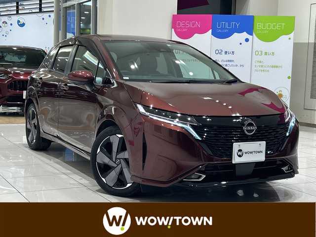 日産 オーラ G 埼玉県 2022(令4)年 0.9万km バーガンディー エマージェンシーブレーキ/純正ナビ/　　BT/HDMI/フルセグTV/アラウンドビューモニター/LEDオートライト/ハーフレザー/純正17インチAW/デジタルインナーミラー/ステアリングスイッチ/ドライブレコーダー/プッシュスタート/禁煙車