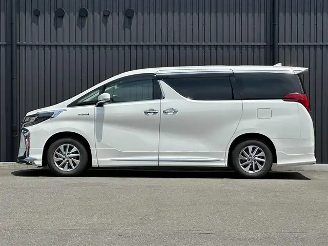 トヨタ アルファードハイブリット SR サイドリフトアップ 福島県 2018(平30)年 3.3万km ホワイトパールクリスタルシャイン サイドリフトアップチルトシート装着車/モデリスタエアロ/純正ナビ/(CD/DVD/BT/SD/AUX/USB/HDMI)/フルセグ/バックカメラ/フリップダウンモニター/アダプティブクルーズコントロール/デジタルインナーミラー/黒レザーシート/シートヒーター/ベンチレーション/パワーシート/エンジンスターター/ETC2.0/両側パワースライドドア/ブレーキホールド/純正16AW/純正フロアマット/取扱説明書/保証書/スペアキー