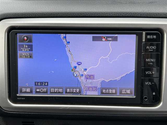 トヨタ ヴィッツ F 愛媛県 2015(平27)年 8.7万km グレーメタリック 純正ナビ/ETC/オートライト/スマートキー