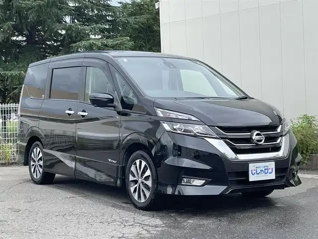 日産 セレナ ハイウェイスター Vセレクション 福島県 2018(平30)年 9.5万km ダイヤモンドブラック (株)IDOMが運営する【じしゃロン福島店】の自社ローン専用車両になります。こちらは現金またはオートローンご利用時の価格です。自社ローンご希望の方は別途その旨お申付け下さい/純正ＳＤナビ/アラウンドビューモニター/フルセグテレビ/フリップダウンモニター/クルーズコントロール/衝突軽減システム/パーキングアシスト/両側パワースライドドア/純正ドラレコ/コーナーセンサー/ハンズフリースライドドア/ＥＴＣ