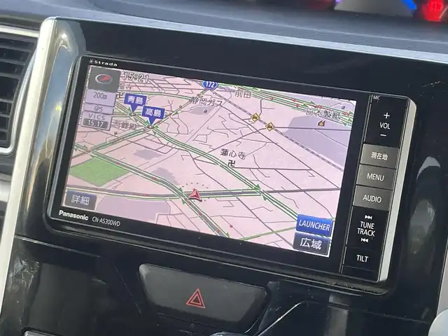 ダイハツ タント カスタム RS 静岡県 2015(平27)年 12.2万km パールホワイトⅢ 1オーナー /社外ナビ /地デジ/Bカメラ  /両側パワスラ/革巻きステアリング/ステアリングスイッチ/オートライト  /フォグランプ　/社外１４インチAW /スマートキー  /保証書　/取説
