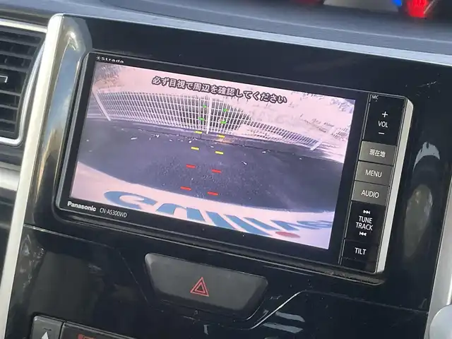 ダイハツ タント カスタム RS 静岡県 2015(平27)年 12.2万km パールホワイトⅢ 1オーナー /社外ナビ /地デジ/Bカメラ  /両側パワスラ/革巻きステアリング/ステアリングスイッチ/オートライト  /フォグランプ　/社外１４インチAW /スマートキー  /保証書　/取説