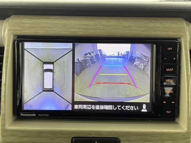 スズキ ハスラー ワンダラー 栃木県 2019(令1)年 4.5万km シフォンアイボリーメタリック/ウッディブラウン2トーンルーフ 純正ナビ（Panasonic　CN-RZ753W)/（BT/CD/DVD/フルセグ/AM/FM)/全方位カメラ/バック/サイド/フロントカメラ/衝突軽減システム/車線逸脱抑制機能/横滑り防止/アイドリングストップ/ビルトインETC/ドライブレコーダー/ハーフレザーシート/前席シートヒーター/電動格納ミラー/ドアバイザー/純正フロアマット/ISOFIX/プッシュスタート/スマートキー