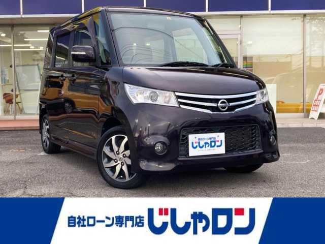日産 ルークス ハイウェイスター 静岡県 2012(平24)年 3.3万km ミステリアスバイオレットパール (株)IDOMが運営する【じしゃロン焼津店】の自社ローン専用車両になります。こちらは現金またはオートローンご利用時の価格です。自社ローンご希望の方は別途その旨お申付け下さい/【じしゃロン個店占有の為　落札禁止】/片側パワースライドドア /社外オーディオ/CD/ラジオ/AUX/プッシュスタート /スマートキー/スペアキー/HIDヘッドライト/オートライト/フォグライト
