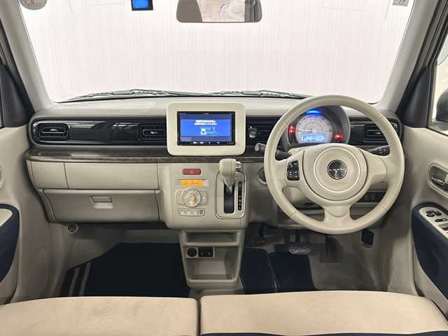 スズキ ラパン モード 熊本県 2019(令1)年 2.5万km フォーンベージュM アルトラパンモード/レーダーブレーキサポート/社外メモリー7インチナビ/・フルセグTV/・Bluetooth/・DVD/オートライト/ETC/フロントシートヒーター/ドライブレコーダー
