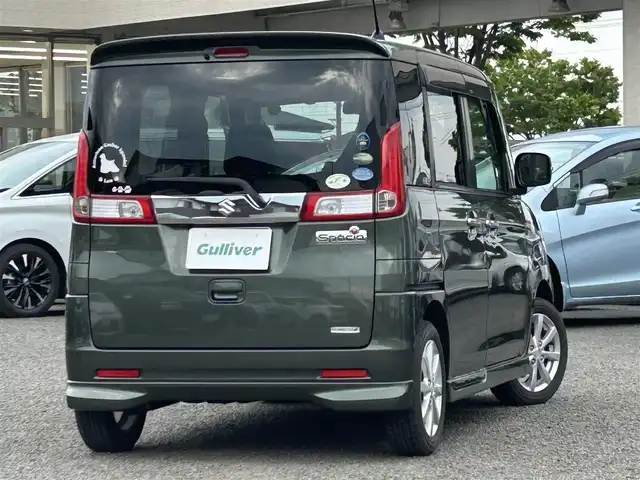 スズキ スペーシア X リミテッド 宮城県 2015(平27)年 3.9万km クールカーキPM 社外ナビ（FM:AM:TV:BT：DVD：）/ETC/アイドリングストップ/プリクラッシュセーフティー/ドラレコ前/D/Nシートヒーター/両側パワースライドドア/社外A/Wサマータイヤ（溝無し）