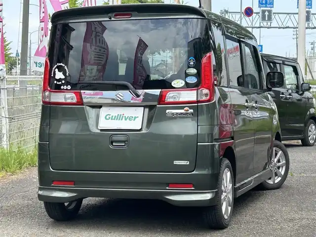 スズキ スペーシア X リミテッド 宮城県 2015(平27)年 3.9万km クールカーキPM 社外ナビ（FM:AM:TV:BT：DVD：）/ETC/アイドリングストップ/プリクラッシュセーフティー/ドラレコ前/D/Nシートヒーター/両側パワースライドドア/社外A/Wサマータイヤ（溝無し）
