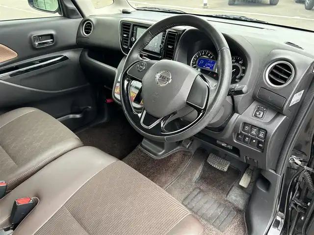 日産 デイズ ルークス HWS X Vセレクション 和歌山県 2018(平30)年 3.9万km ブラック 純正ナビ/フルセグTV/（AM/FM/Bluetooth）/ドラレコ/エマージェンシーブレーキ/横滑り防止機能/アラウンドビューモニター/アイドリングストップ/両側パワースライドドア/ETC/LEDヘッドライト/フォグランプ/オートライト/オートハイビーム/プッシュスタート/スマートキー/ステアリングリモコン/電動格納ミラー/純正アルミホイール/革巻ハンドル/ウインカーミラー