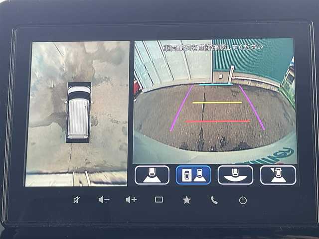 スズキ スペーシア カスタム HYBRID XS ターボ 福岡県 2024(令6)年 2.1万km ピュアホワイトパール/ブラック2トーン ワンオーナー/純正メモリナビゲーション/（フルセグTV/BT/Applecarplay）/全方位モニター/スリムサーキュレーター/ドライブレコーダー/デュアルセンサーブレーキサポートII/レーンキープアシスト/ブレーキホールド/LEDライト/フォグLEDライト/ビルトインETC/ハーフレザーシート/シートヒーター（D＋N）/本革ステアリング/ヒーター/2列目オットマン/両側パワースライドドア/エアバック（W＋サイド）/カーテンエアバック/純正15インチアルミホイール/アイドリングストップ/横滑り防止機能/フロアマット/荷室フロアマット/ドアバイザー/取扱説明書/新車保証書