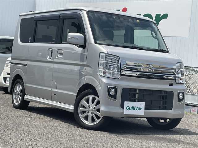 スズキ エブリィ ワゴン PZターボ スペシャル 福島県 2022(令4)年 1.8万km シルキーシルバーメタリック 純正ナビ/・フルセグＴＶ/・Ｂｌｕｅｔｏｏｔｈ/・ＣＤ/・ＤＶＤ/・ＦＭ・ＡＭ/４ＷＤ/バック・サイドカメラ/クリアランスソナー/両側パワースライドドア/運転席シートヒーター/純正フロアマット/ロッドホルダー