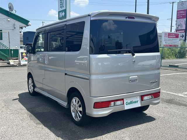 スズキ エブリィ ワゴン PZターボ スペシャル 福島県 2022(令4)年 1.8万km シルキーシルバーメタリック 純正ナビ/・フルセグＴＶ/・Ｂｌｕｅｔｏｏｔｈ/・ＣＤ/・ＤＶＤ/・ＦＭ・ＡＭ/４ＷＤ/バック・サイドカメラ/クリアランスソナー/両側パワースライドドア/運転席シートヒーター/純正フロアマット/ロッドホルダー