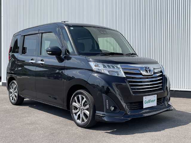 トヨタ ルーミー カスタムG 富山県 2019(令1)年 9.2万km ブラックマイカメタリック 社外ナビ/CD/DVD/Bluetooth/フルセグTV/ETC/リアソナー/オートライト/オートハイビーム/両側パワースライドドア/電動格納ミラー/純正アルミホイール/クルーズコントロール/フロアマット/LEDヘッドライト/フォグランプ/取扱説明書/スペアキー