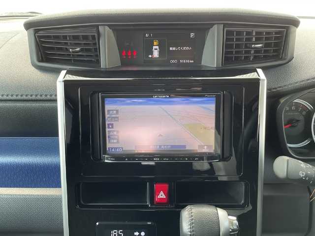 トヨタ ルーミー カスタムG 富山県 2019(令1)年 9.2万km ブラックマイカメタリック 社外ナビ/CD/DVD/Bluetooth/フルセグTV/ETC/リアソナー/オートライト/オートハイビーム/両側パワースライドドア/電動格納ミラー/純正アルミホイール/クルーズコントロール/フロアマット/LEDヘッドライト/フォグランプ/取扱説明書/スペアキー