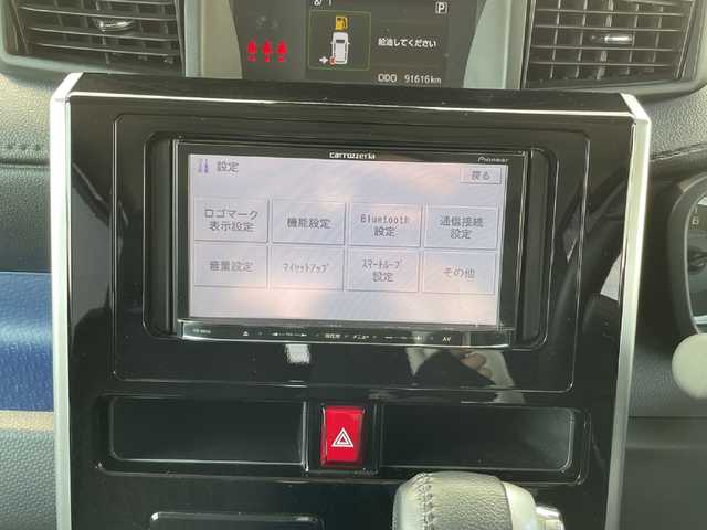 トヨタ ルーミー カスタムG 富山県 2019(令1)年 9.2万km ブラックマイカメタリック 社外ナビ/CD/DVD/Bluetooth/フルセグTV/ETC/リアソナー/オートライト/オートハイビーム/両側パワースライドドア/電動格納ミラー/純正アルミホイール/クルーズコントロール/フロアマット/LEDヘッドライト/フォグランプ/取扱説明書/スペアキー
