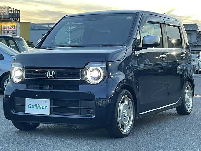 ホンダ Ｎ ＷＧＮ L スタイル+ビター 広島県 2025(令7)年 0.6万km ミッドナイトブルービームM ワンオーナー/メモリナビ/フルセグテレビ/バックカメラ/アイドリングストップ/クルーズコントロール（追従走行有り）/ハーフレザーシート/プッシュスタート/ETC/社外15インチAW/社外サスペンション