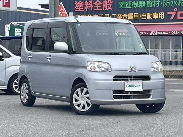 ダイハツ タント X リミテッド 愛知県 2012(平24)年 4.8万km ブライトシルバーメタリック /禁煙//純正ナビ/地デジ/CD/AUX//バックカメラ//電動格納ミラー//パワースライドドア//アイドリングストップ//ヘッドライトレベライザー//純正フロアマット//純正ドアバイザー//新車時保証書//取扱説明書