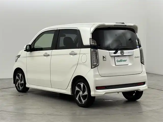 ホンダ Ｎ ＷＧＮ カスタム G ターボパッケージ 福岡県 2014(平26)年 9.1万km 白 純正ナビ／フルセグＴＶ　/バックカメラ　/ＥＴＣ　/クルーズコントロール　/シティブレーキアクティブシステム　/横滑り防止装置　/ＥＣＯＮ　/プッシュスタート　/パドルシフト　/ハーフレザーシート　/純正１５インチＡＷ