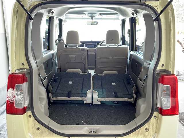 ダイハツ タント X SA 道東・釧路十勝 2014(平26)年 6.3万km コットンアイボリー 純正ナビ(AM、FM、フルセグTV、CD/DVD、SD、BT)/積み込み夏タイヤ/エンジンスターター/ステアリングスイッチ/片側パワースライドドア/衝突被害軽減システム/ETC/バックカメラ/横滑り防止/オートライト/プッシュスタート/電格ミラー