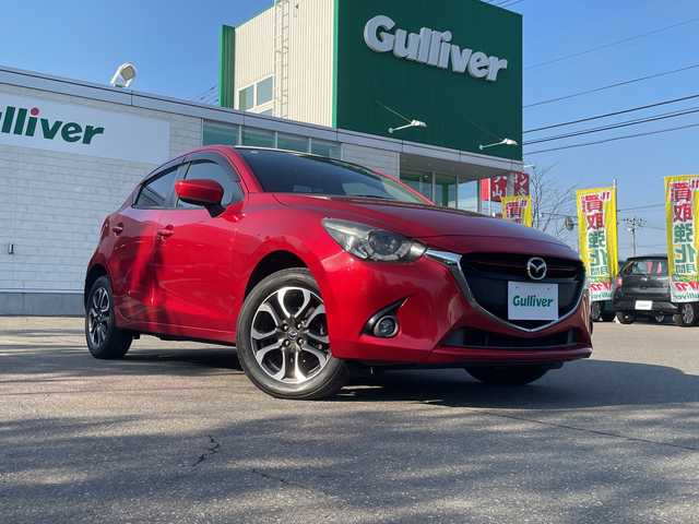 マツダ デミオ XD ツーリング 道東・釧路十勝 2015(平27)年 10.5万km ソウルレッドプレミアムメタリック 4WD/ヘッドアップディスプレイ/ブラインドスポットモニター/純正ナビ/・フルセグ/CD/DVD/BT/ラジオ/バックカメラ/衝突軽減ブレーキ/レーンキープアシスト/パドルシフト/ステアリングスイッチ/アイドリングストップ/LEDヘッドライト/フォグランプ/ETC/フロアマット/ドアバイザー