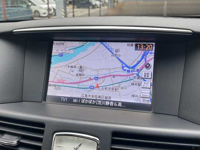 日産 フーガ 250GT 広島県 2015(平27)年 6.2万km クリスタルホワイトパール 禁煙/サンルーフ/純正ナビ/CD/DVD/DTV/Bluetooth/アラウンドビューモニター/レーダークルーズコントロール/黒革シート/シートヒーター/シートベンチレーション/パワーシート/メモリーシート/LEDオートライト/純正18インチアルミホイール/スマートキー/スペアキー/プッシュスタート/ビルトインETC/ステアリングスイッチ/純正フロアマット/純正ドアバイザー/電動格納ミラー