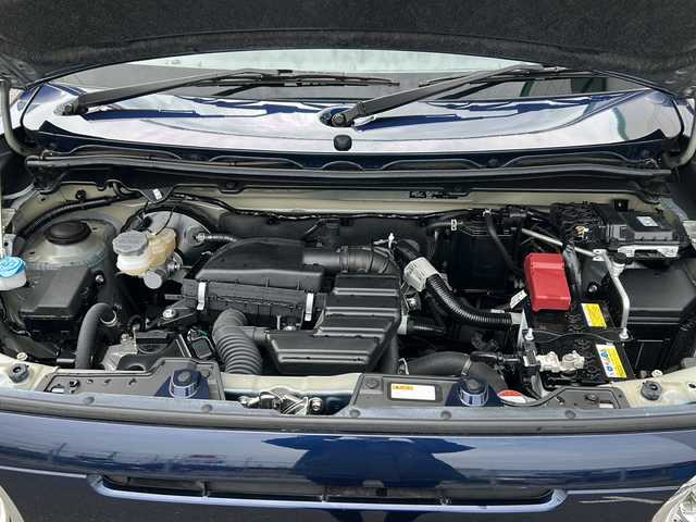 スズキ ラパン ＬＣ X 山口県 2023(令5)年 0.2万km ノクターンブルーパール 新車保証書/全方位モニター付きパッケージ/ハーフレザーシート/シートヒーター【D+N席】/USB充電口×２/純正14インチアルミホイール/純正フロアマット/プッシュスタート/スマートキー/スペアキー/オートライト/アイドリングストップ/パーキングアシスト/デュアルカメラブレーキサポート/レーンキープアシスト/誤発進抑制機能